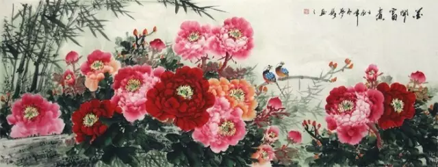 家居字畫(huà)裝飾風(fēng)水10個(gè)講究-國(guó)畫(huà)牡丹圖掛法