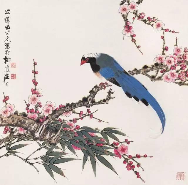 國(guó)畫(huà)工筆花鳥(niǎo)畫(huà)《金鴻鈞》