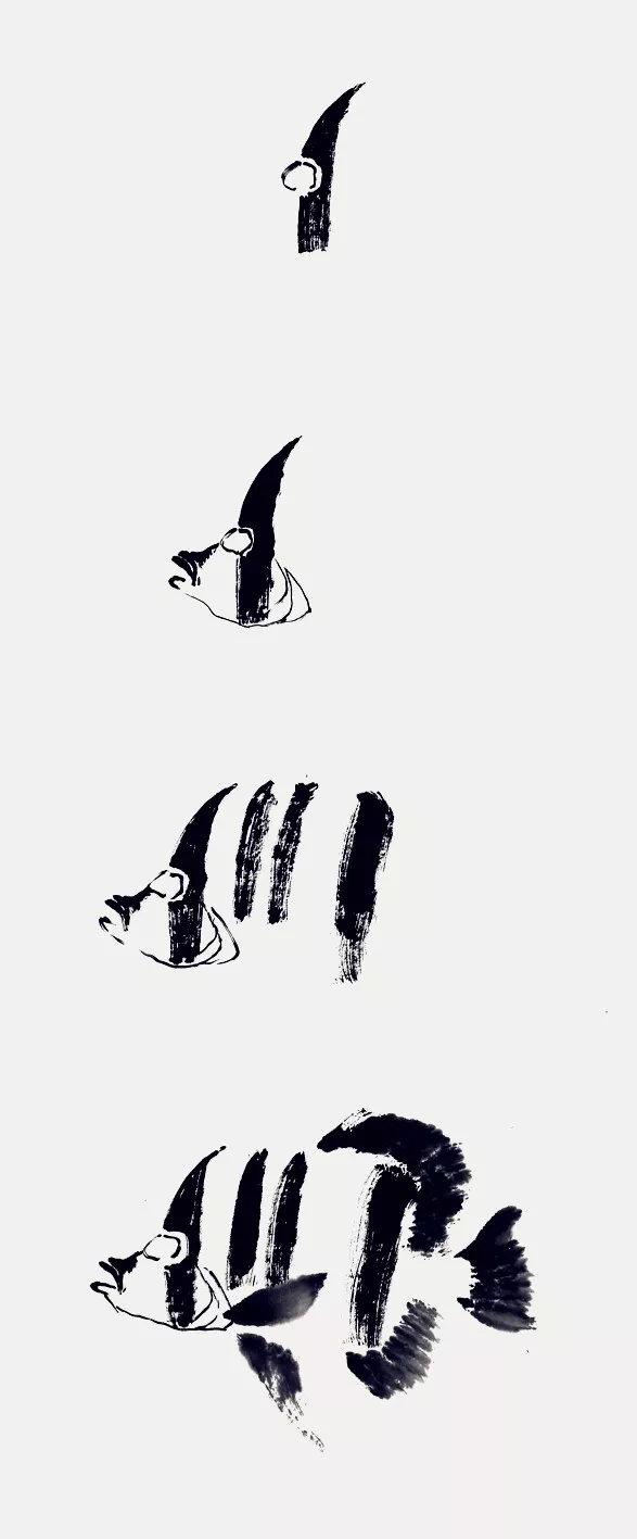蝴蝶魚畫法