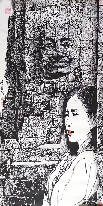 馬培童焦墨畫寫生作品欣賞