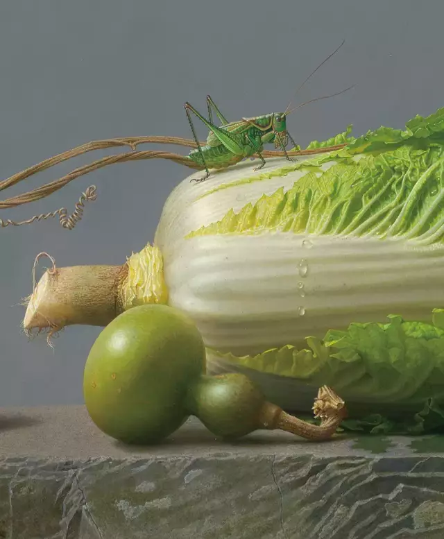 劉向東景物寫生作品《青玉案局部1》