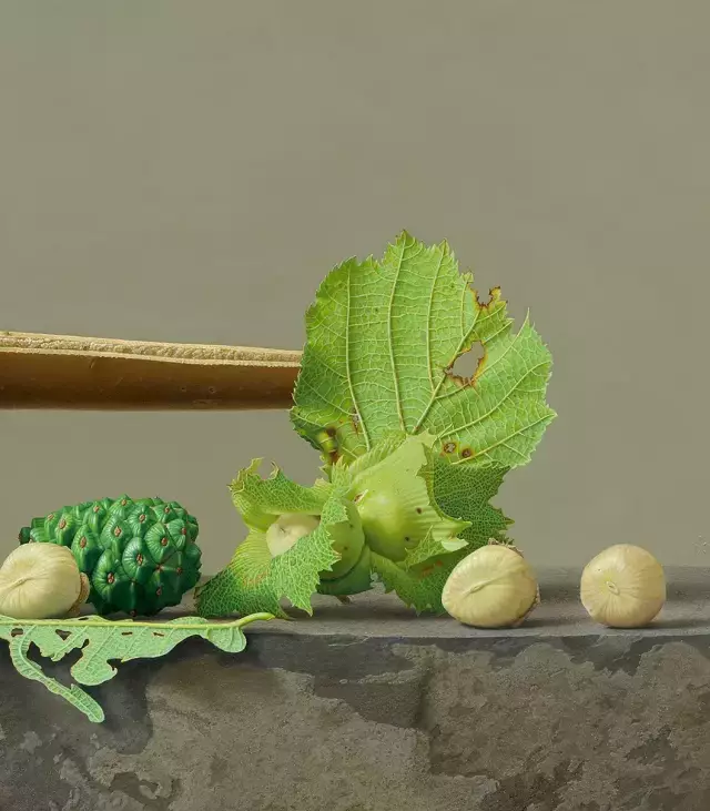 劉向東景物寫生作品《清平樂局部1》