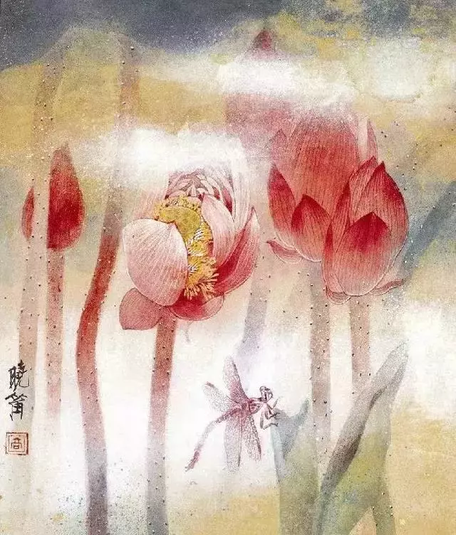 國畫大師高曉笛 荷花作品欣賞