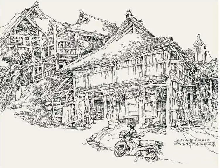 閻敏速寫(xiě)山水畫(huà)作品欣賞