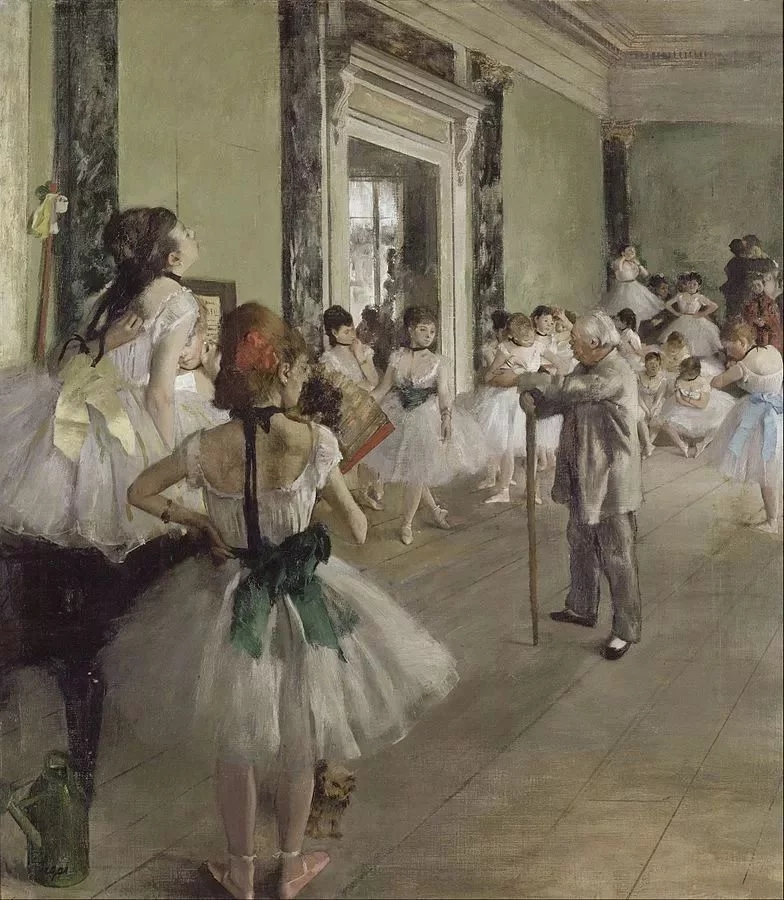 世界經(jīng)典油畫-埃德加? 德加《舞蹈教室》The Ballet Class