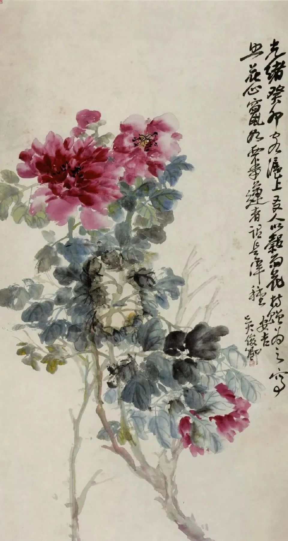 吳昌碩花卉作品欣賞