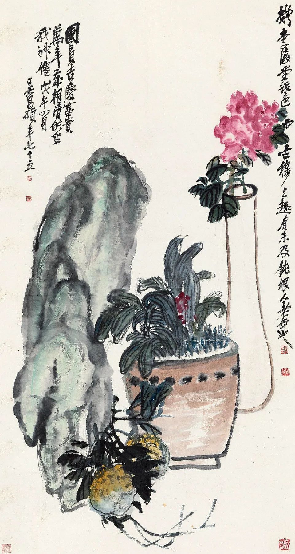 吳昌碩花卉作品欣賞