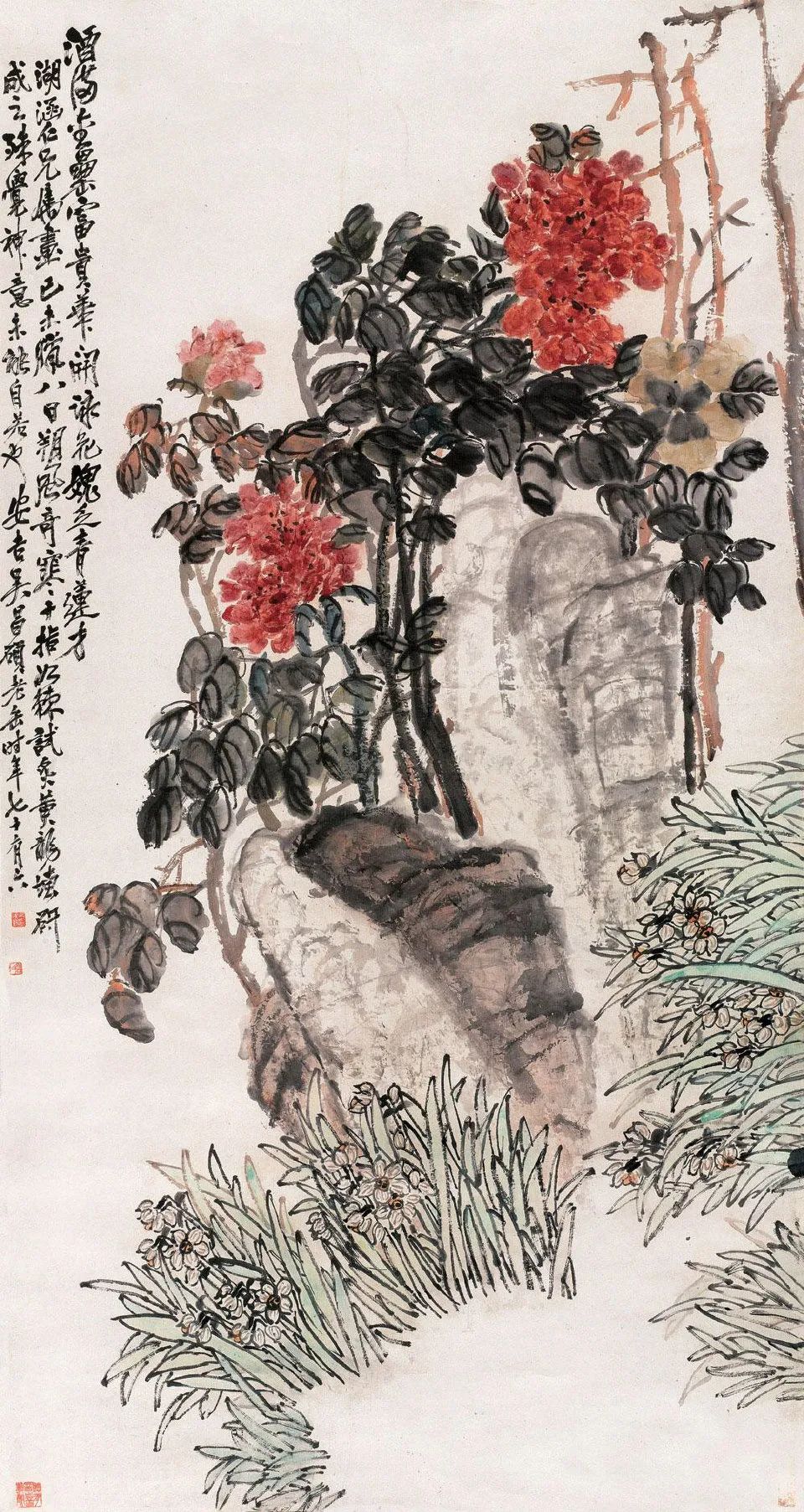吳昌碩花卉作品欣賞